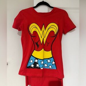 Wonder Woman t shirt and cape